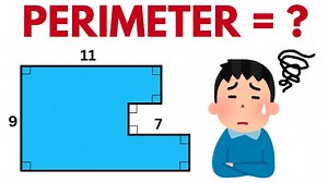 Calculate the perimeter of this shape – math challenge