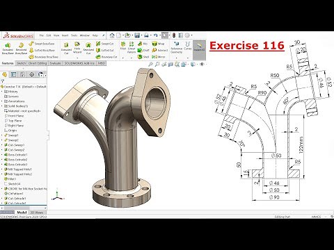 SolidWorks Tutorial for Beginners exercise 116