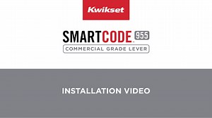 Watch Kwikset Smartcode 955 Light Commercial Lever Installation on Amazon Live