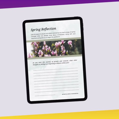 Spring Mindfulness Workbook: Seasonal Self-care and Reflection Journal - PDF PNG Instant Download - Etsy
