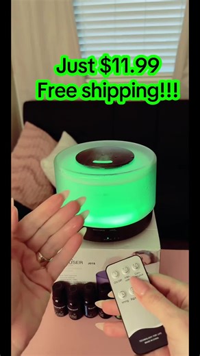 Today only!!! Aroma diffuser with 6 essential oils and a remote control! #aromatherapy #tiktokmademebuyit #roomdecor
