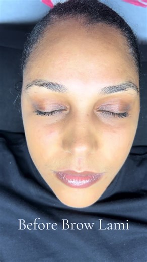 Brow lamination process ✨🫧😋