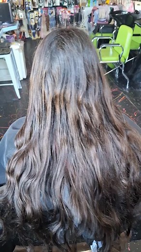 Now that's a big chop💇‍♀️ We go from almost butt length hair to shoulder length hair fresh start 💕💞 | color fanaddict