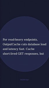 .NET 8 OutputCache: Fast API Reads with One Line #Shorts