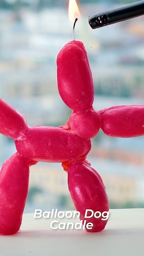 623K views · 1.5K reactions | Light up your space with a little pop of art with this Balloon Dog Candle  | Blossom | Facebook