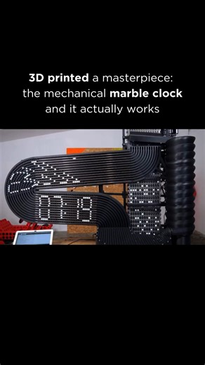 Artificial Intelligence (AI) • Tech • Business on Instagram: "3D printed a masterpiece: the mechanical clock that turns gravity into pure profit. 🏗️🔮 The Mechanics of a Visionary: Most people see a "cool toy," but the founder mindset sees a masterclass in precision and persistence. It took months of failed lifts and jammed tracks to make this marble clock tick. In the business of the future, success isn't about the first attempt—it’s about the iteration that actually works. 🏛️⚙️ True wealth i