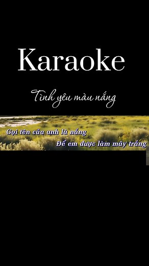 Tình Yêu Màu Nắng Karaoke - Hòa Giọng Vui Nhộn