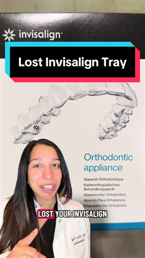 Lost your tray? You’re not alone. Here’s exactly what to do so your treatment doesn’t get off track #invisalign #smilemakeover #orthodontist #dentist #wearfigs @wearfigs @Invisalign