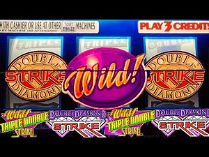 Classic Double Diamond Strike and Wild Triple Double Strike Old School 3 Reel Slots