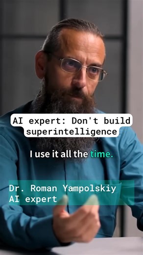 ControlAI on Instagram: "Professor Roman Yampolskiy says AI companies shouldn't build superintelligence, because it could wipe us out.#diaryofaceo #artificialintelligence #superintelligence"