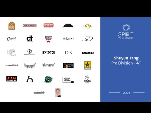 Spirit Yo-yo Contest 2025 - Pro Division 4th - Shuyun Tang