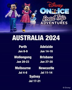 Join your favorite Disney friends when Disney On Ice presents Road Trip Adventures skates into Australia! Tell us in the comments if you see your city. 🇦🇺 Get your tickets today! 🎫: feld.ly/au-doi | Disney On Ice