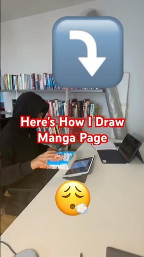 Here's How I Draw A Manga #anime #drawingprocess #mangaart #art #makeinganime #mangadrawing #manga