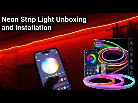 Led Neon Strip Light Installation | Remote and App Control for your home and Studio