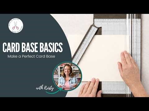 How to Create a Standard Card Base (Beginner Cardmaking Tutorial)