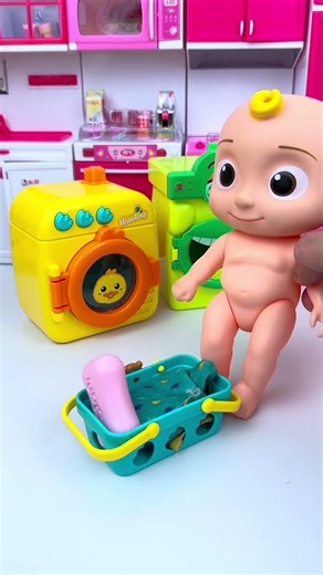 ASMR Toy Unboxing Cocomelon & Washing Machine Set | Satisfying Toy Play With Mochi Asmr
