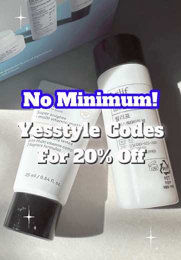 Yesstyle Coupon Codes for 20% Off with No Minimum Spend