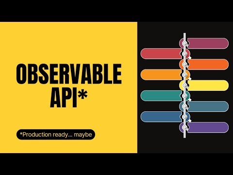 Observable API - A quick look