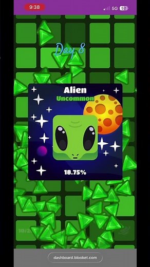 Day 8 of opening packs in Blooket!