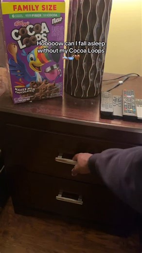 Cloooooosed my eyes. Saw Cocoa Loops. Ooooopened them. Still saw Cocoa Loops. 👀🌙 | Froot Loops