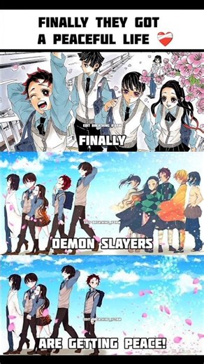 finally they got a peaceful life ❤️‍🩹 #demonslayer #kny #kimetsunoyaiba #game #tanjiro #trend