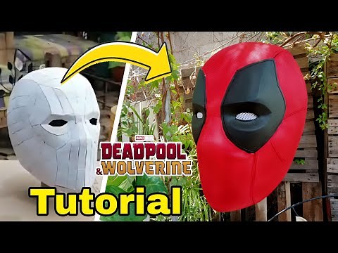 Como Hacer La Mascara de DEADPOOL Tutorial | Deadpool y Wolverine