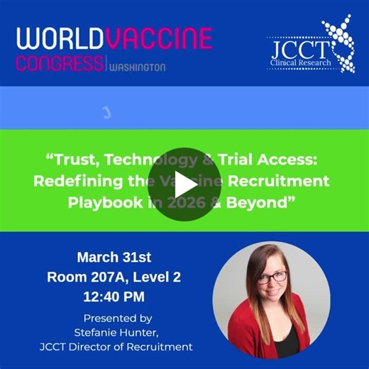 #worldvaccinecongress #clinicaltrials #vaccineresearch #patientrecruitment #biotech | Johnson County Clin Trials (JCCT)