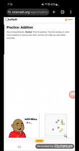 Xtramath Practice Addition Intro