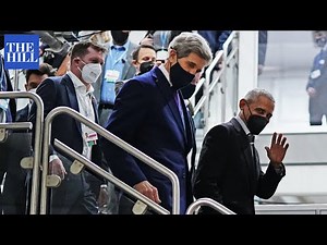 Barack Obama Arrives At COP26 Climate Conference For Speech