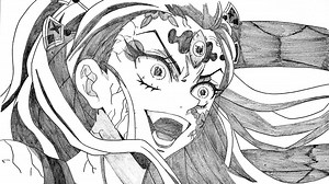 鬼滅の刃 堕姫のイラストを描いてみた！遊郭編（だき）