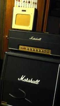 Fender champ 600 plugged into Marshall 1960 lead a cab