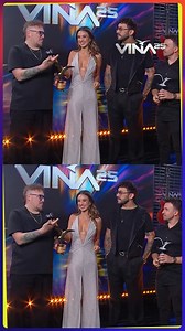 📺🎶 #FestivalXMega | Tomás y Buffy, amigos y miembros del podcast, Tomás va a Morir, llegaron hasta el backstage de la Quinta Vergara para felicitar a Edo por su gran rutina en Viña 2025 🤩👏. | Mega.tv