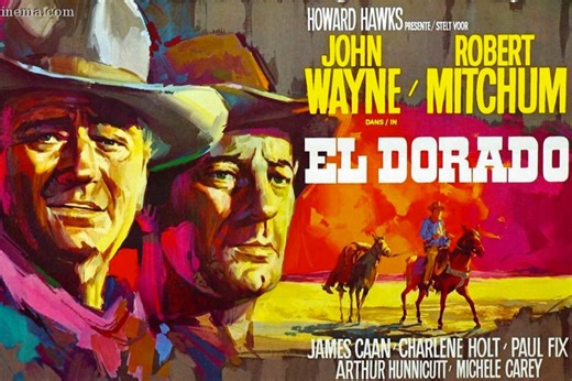 El Dorado (1966) John Wayne, Robert Mitchum, James Caan. Howard Hawks, Western