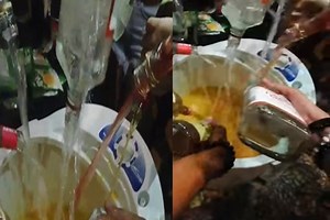 Teenage Group Mixing Various Types of Liquors in Washing Machine Goes Viral