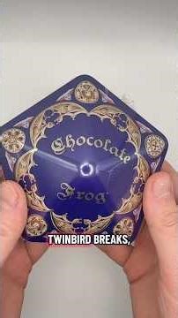 We got a chocolate frog tin with wizarding cards from Universal! #harrypotter #chocolatefrog