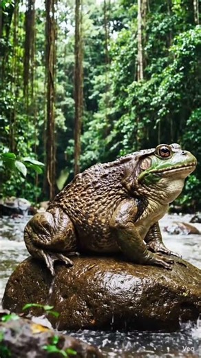 World’s Biggest Frog Ever Found | Goliath Frog This Giant Frog Is Bigger Than Your Hand. #largest