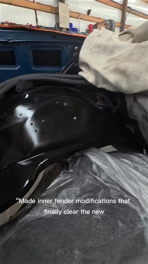 Fresh inner fender work on this C10. The QA1 coilover bracket didn’t stand a chance — cut out the factory metal, shaped new pieces by hand, and smoothed everything for a clean OEM finish. Fits better than stock and finally clears the suspension. Need custom fab work? Shoot a message. #fabrication #c10 #metalwork #sheetmetal #customfab #qa1 #innerfender #lfgfabrication #lfgfab #tigwelding #autofab #pnwfab | Alik Bohl