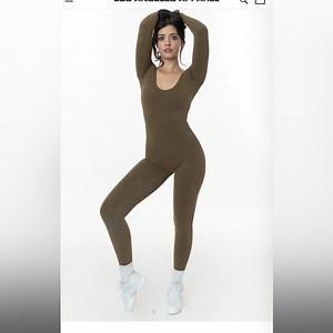 Garment Dye Long Sleeve Unitard