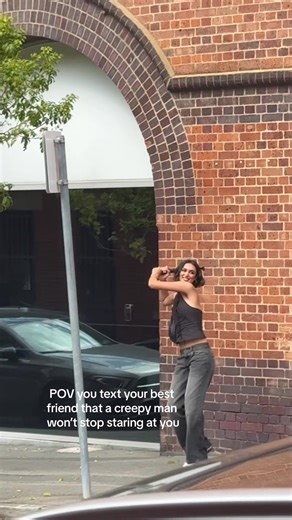 Creepy Man Staring at You Prank with Best Friend Texts