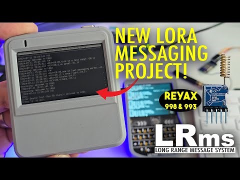 LoRa Long Range Message System (LRms) using Reyax LoRa modules.