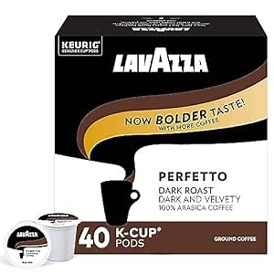 Lavazza House Blend Perfetto, Single-Serve Keurig K-Cup Pods, Medium Roast Coffee, 40-Count Box