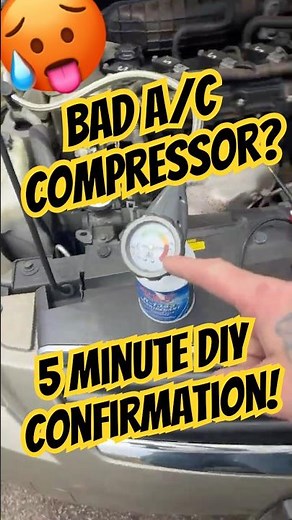 BAD A/C Compressor!? 🥵 10$ A/C Fill Gauge Easy Diagnostics’s #hvac