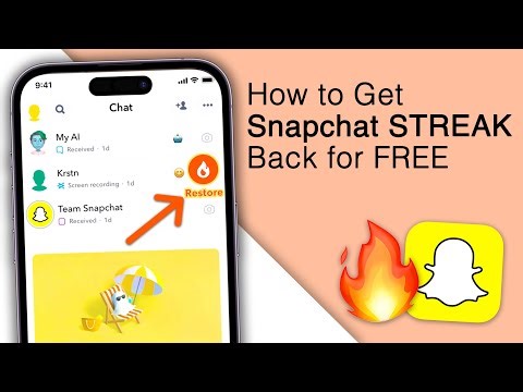 How To Get Snapchat STREAK Back for FREE? [New Method]