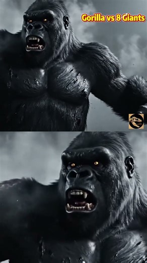 Primordial Titans Clash: Gorilla vs. Saber-Tooth Battle for Dominance! #shorts