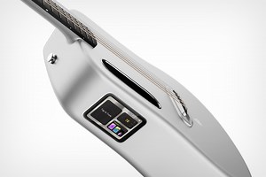 The LAVA ME 3 ‘Smart Guitar’ comes with its own built-in touchscreen that lets you add effects and view tutorials - Yanko Design