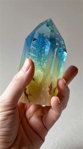 Aquamarine comb dendrit