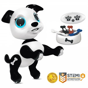 USA Toyz Robo Pets Puppy Robot STEM Educational Programmable Interactive Dancing Walking Toy 1-Count