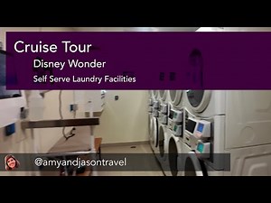 Disney Wonder - Self Serve Laundry (Launderette) Tour