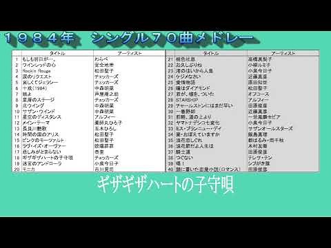 １９８４年 シングル７０曲メドレー