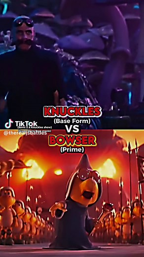 JSBattles (@therealjsbattles) - Knuckles vs Bowser: Epic Battle of Sonic and Mario Characters